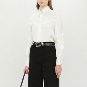 Sandro Western Shirt - Size 0 (Fits like a SM)